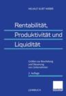 Image for Rentabilitat, Produktivitat und Liquiditat