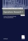 Image for Operations Research 1