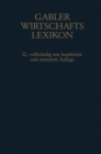 Image for Gablers Wirtschafts Lexikon