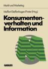 Image for Konsumentenverhalten und Information