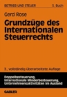 Image for Grundzuge Des Internationalen Steuerrechts