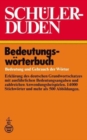 Image for Schulerduden Bedeutungsworterbuch