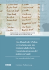Image for Das Hersfelder Zehntverzeichnis und die fruhmittelalterliche Grenzsituation an der mittleren Saale: Eine namenkundliche Studie
