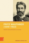 Image for Fritz Mauthner (1849-1923)