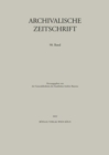 Image for Archivalische Zeitschrift 98 (2022)