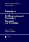 Image for Terminus Fachworterbuch Bauwesen Und Archtektur