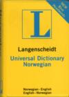 Image for Langenscheidt universal Norwegian dictionary  : Norwegian-English