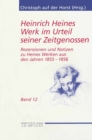 Image for Heinrich Heines Werk im Urteil seiner Zeitgenossen: Rezensionen und Notizen zu Heines Werken aus den Jahren 1855-1856
