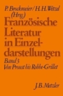 Image for Franzosische Literatur in Einzeldarstellungen, Band 3: Von Proust bis Robbe-Grillet
