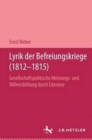 Image for Lyrik der Befreiungskriege (1812-1815)