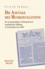 Image for Die Anfange des Musikfeuilletons