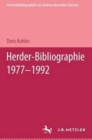 Image for Herder-Bibliographie 1977-1992