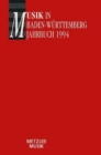 Image for Musik in Baden-Wurttemberg, Band 1: Jahrbuch 1994