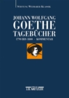 Image for Johann Wolfgang Goethe: Tagebucher : Band II,2 Kommentar (1790-1800)