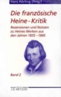 Image for Die franzosische Heine-Kritik