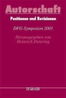 Image for Autorschaft : Positionen und Revisionen. DFG-Symposion 2001
