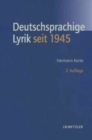Image for Deutschsprachige Lyrik seit 1945