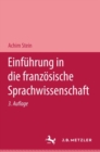 Image for Einfuhrung in die franzosische Sprachwissenschaft