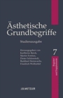 Image for Asthetische Grundbegriffe : Band 7: Register und Supplemente