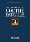 Image for Johann Wolfgang Goethe: Tagebucher : Band VIII,1 und VIII,2 (1821-1822)