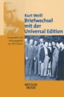 Image for Kurt Weill: Briefwechsel mit der Universal Edition