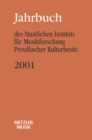 Image for Jahrbuch des Staatlichen Instituts fur Musikforschung (SIM) Preuischer Kulturbesitz: 2001