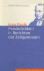 Image for Jean Pauls Personlichkeit in Berichten der Zeitgenossen.