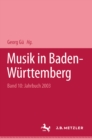 Image for Musik in Baden-Wurttemberg: Jahrbuch 2003 / Band 10
