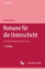 Image for Romane fur die Unterschicht: Groschenhefte und ihre Leser. Texte Metzler, Band 27