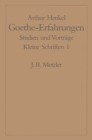Image for Goethe-Erfahrungen: Studien und Vortrage. Kleine Schriften 1