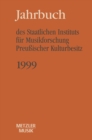 Image for Jahrbuch des Staatlichen Instituts fur Musikforschung (SIM) Preuischer Kulturbesitz: 1997