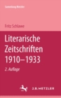 Image for Literarische Zeitschriften: Sammlung Metzler, 24