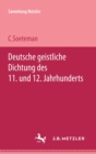 Image for Deutsche geistliche Dichtung des 11. und 12. Jahrhunderts: Sammlung Metzler, 33