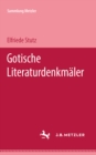 Image for Gotische Literaturdenkmaler: Sammlung Metzler, 48