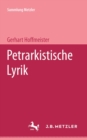 Image for Petrarkische Lyrik: Sammlung Metzler, 119