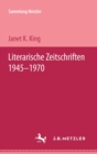Image for Literarische Zeitschriften 1945-1970: Sammlung Metzler, 129