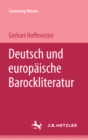 Image for Deutsche und europaische Barockliteratur