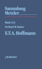 Image for E. T. A. Hoffmann: Sammlung Metzler, 243