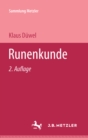 Image for Runekunde: Sammlung Metzler, 72
