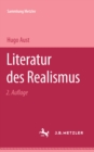 Image for Literatur des Realismus: Sammlung Metzler, 157