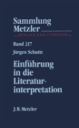 Image for Einfuhrung in die Literaturinterpretation: Sammlung Metzler, 217