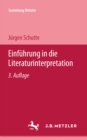 Image for Einfuhrung in die Literaturinterpretation: Sammlung Metzler, 217