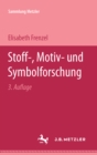 Image for Stoff-, Motiv- und Symbolforschung: Sammlung Metzler, 28