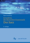 Image for Grundriss Der Deutschen Grammatik: Der Satz