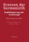 Image for Grenzen der Germanistik: Rephilologisierung oder Erweiterung?