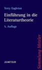 Image for Einfuhrung in die Literaturtheorie