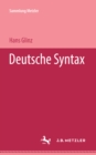 Image for Deutsche Syntax