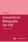 Image for Germanistische Bibliographie seit 1945: Theorie und Kritik