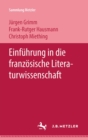 Image for Einfuhrung in die franzosische Literaturwissenschaft