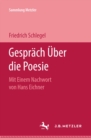 Image for Gesprach Uber die Poesie